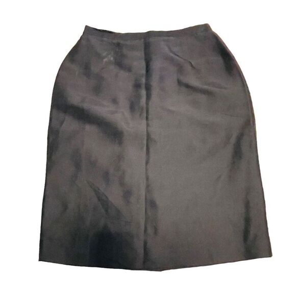 10/$25🦋 Spenser Jeremy Black 100% Silk Pencil Skirt - Size 12 - Picture 5 of 12
